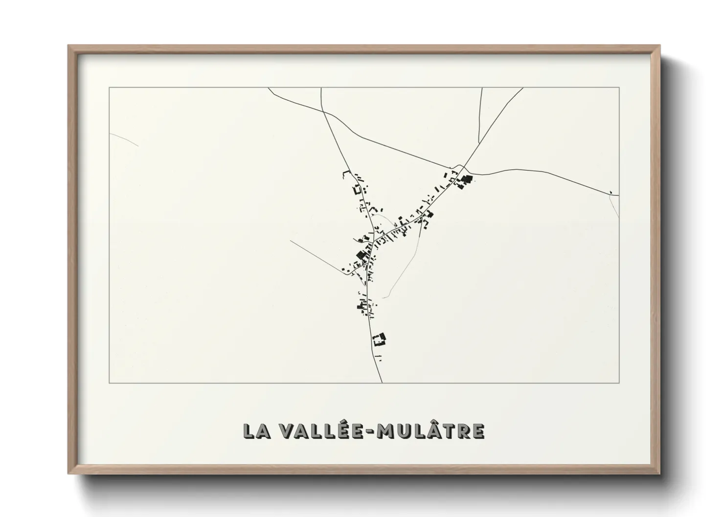 Une affiche de carte sur La Vallée-Mulâtre