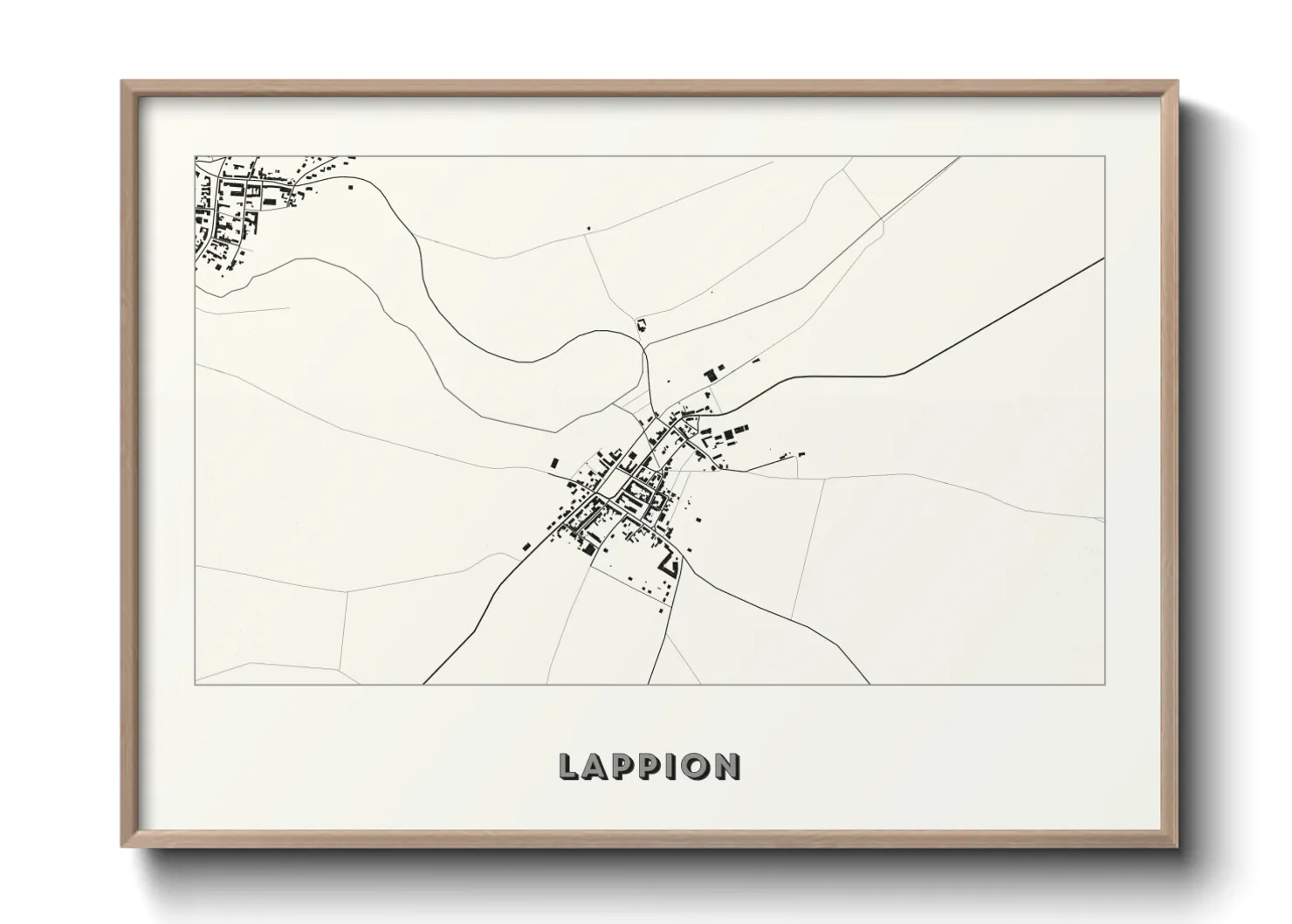 Une affiche de carte sur Lappion