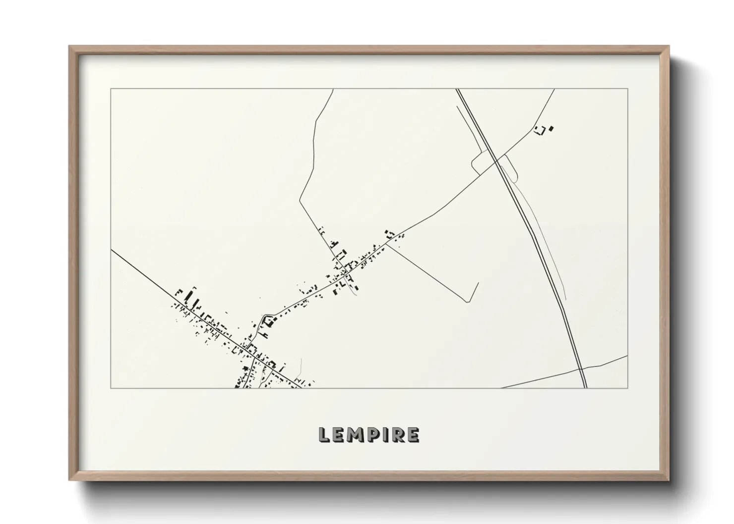 Une affiche de carte sur Lempire