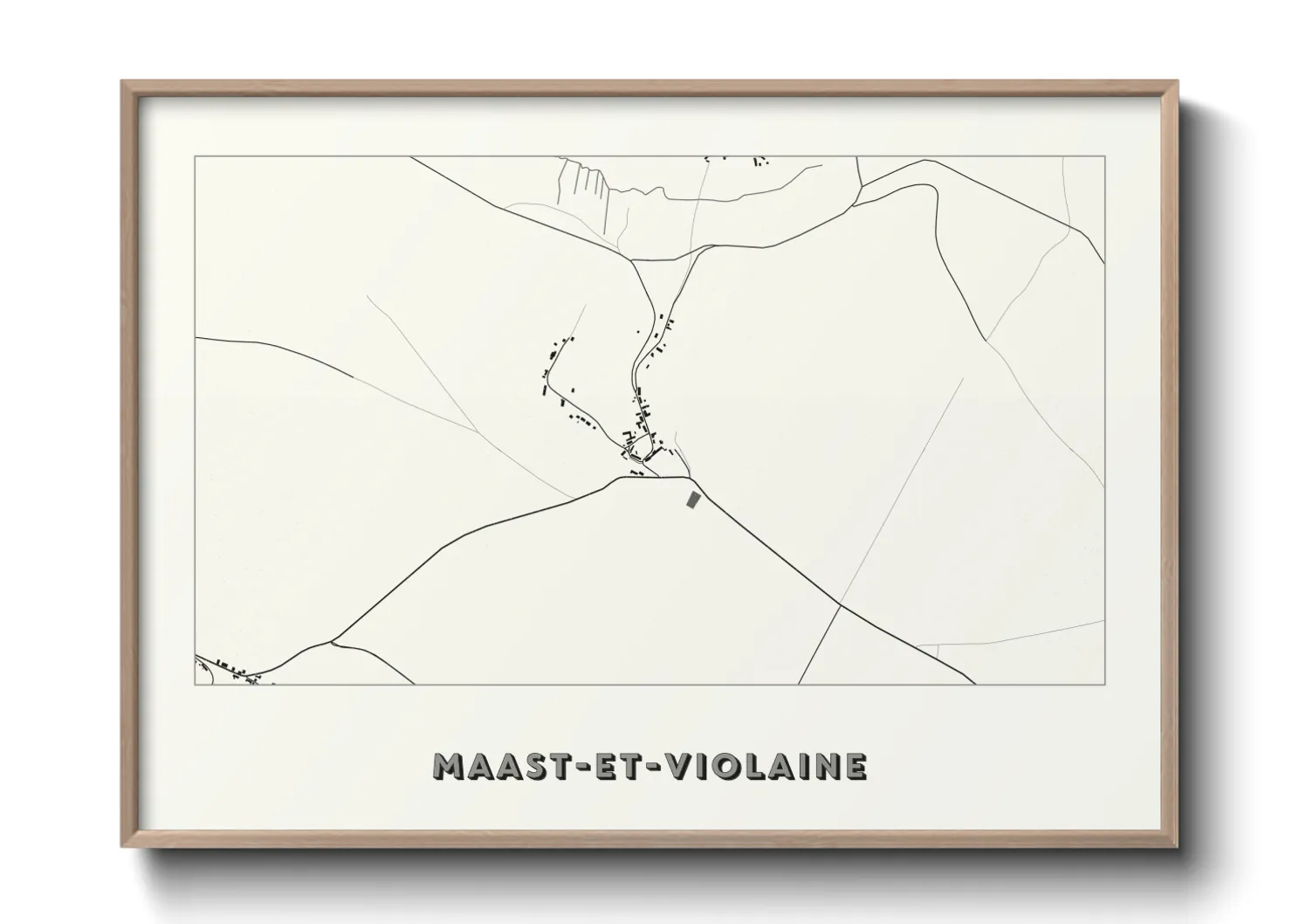 Une affiche de carte sur Maast-et-Violaine