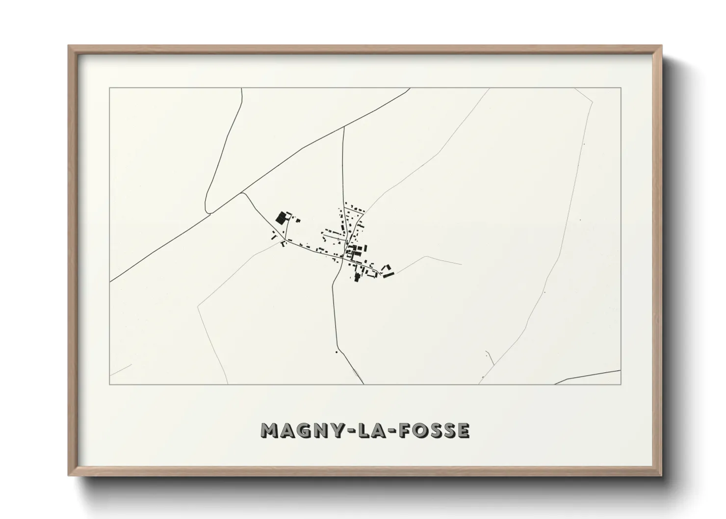 Une affiche de carte sur Magny-la-Fosse