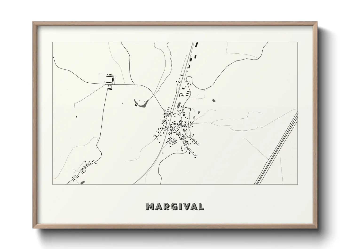 Une affiche de carte sur Margival