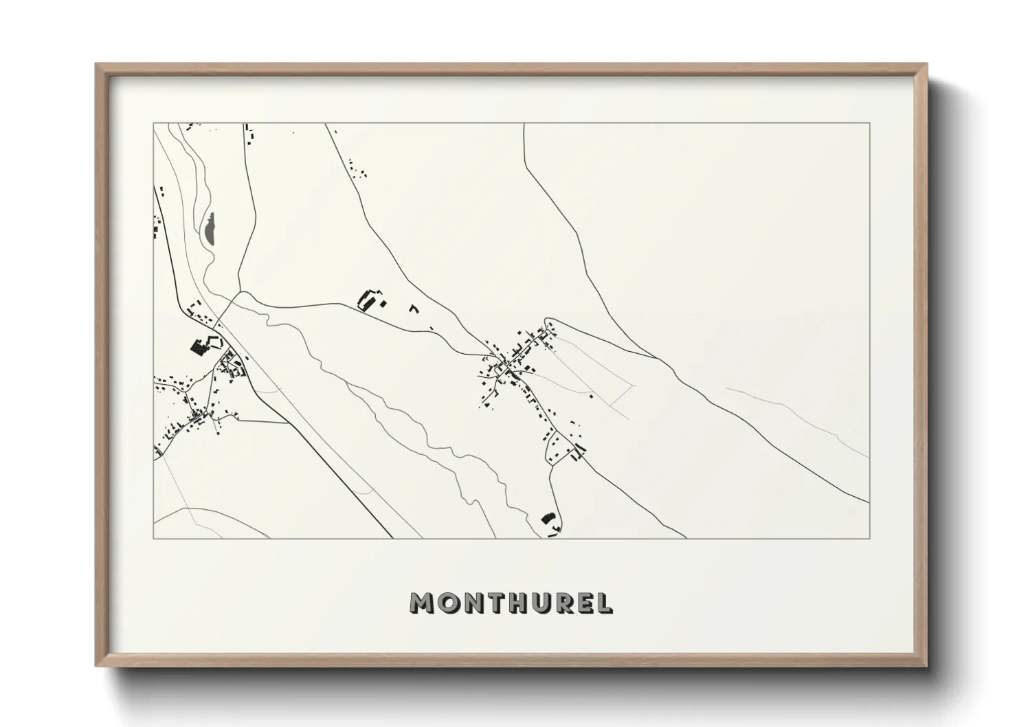 Une affiche de carte sur Monthurel