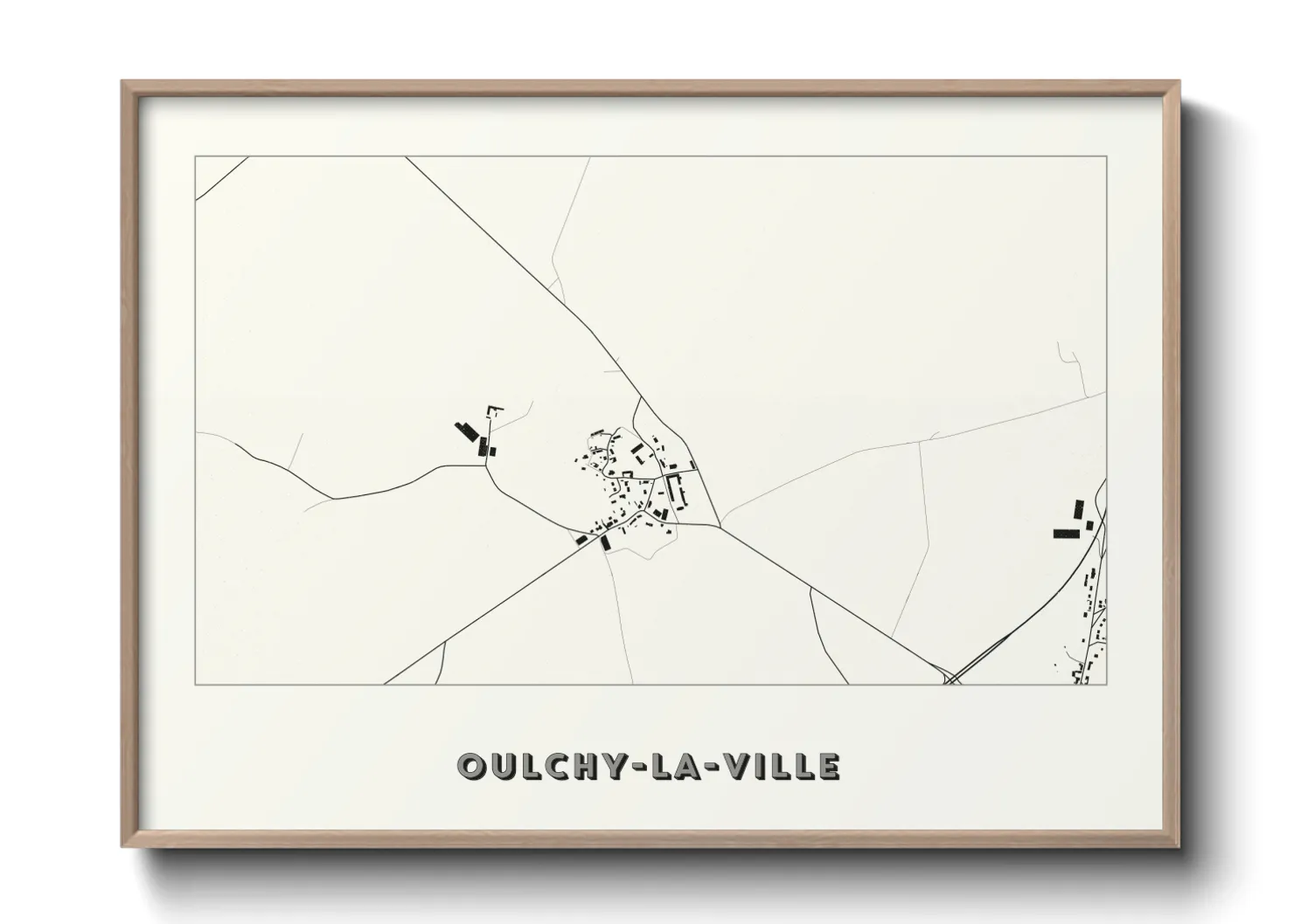 Une affiche de carte sur Oulchy-la-Ville