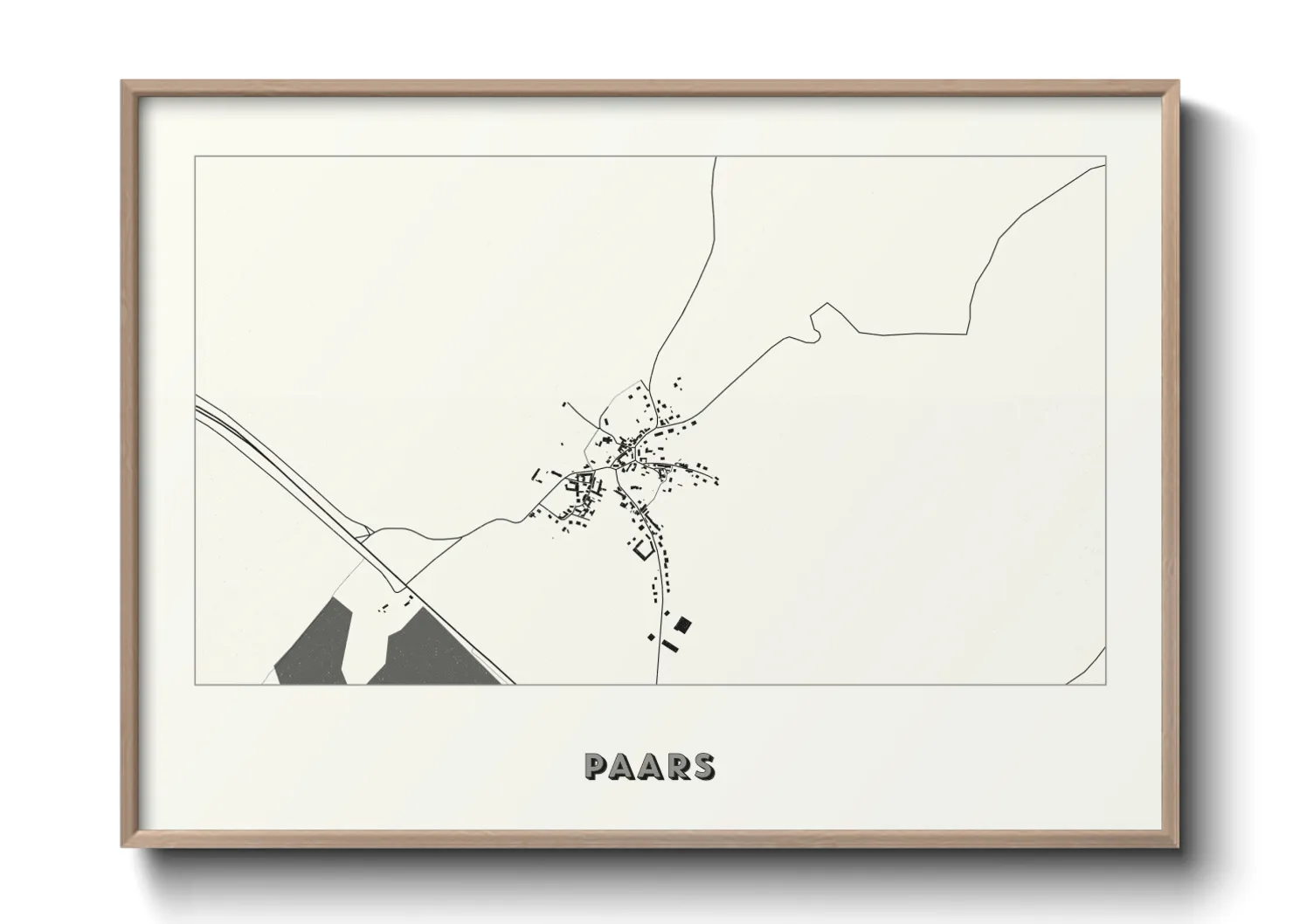 Une affiche de carte sur Paars