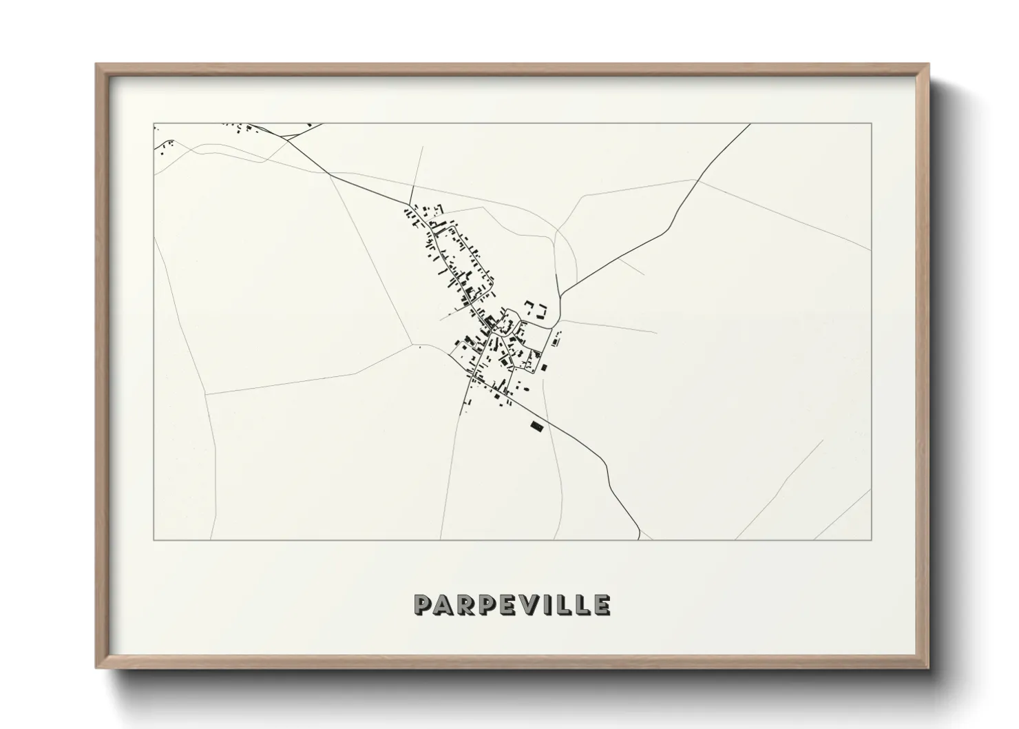 Une affiche de carte sur Parpeville