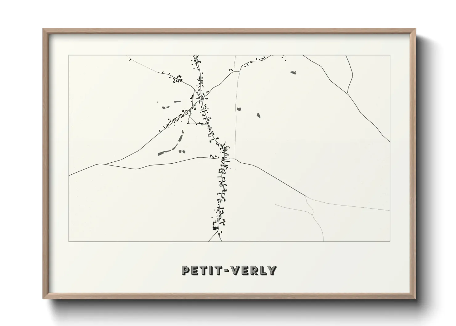 Une affiche de carte sur Petit-Verly
