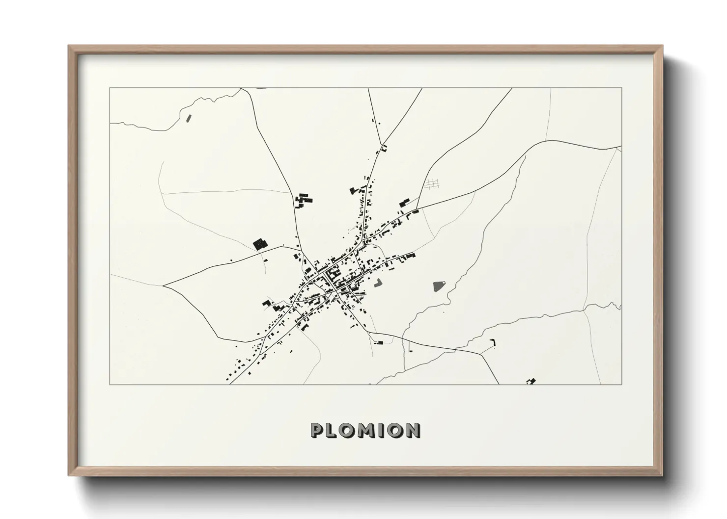 Une affiche de carte sur Plomion