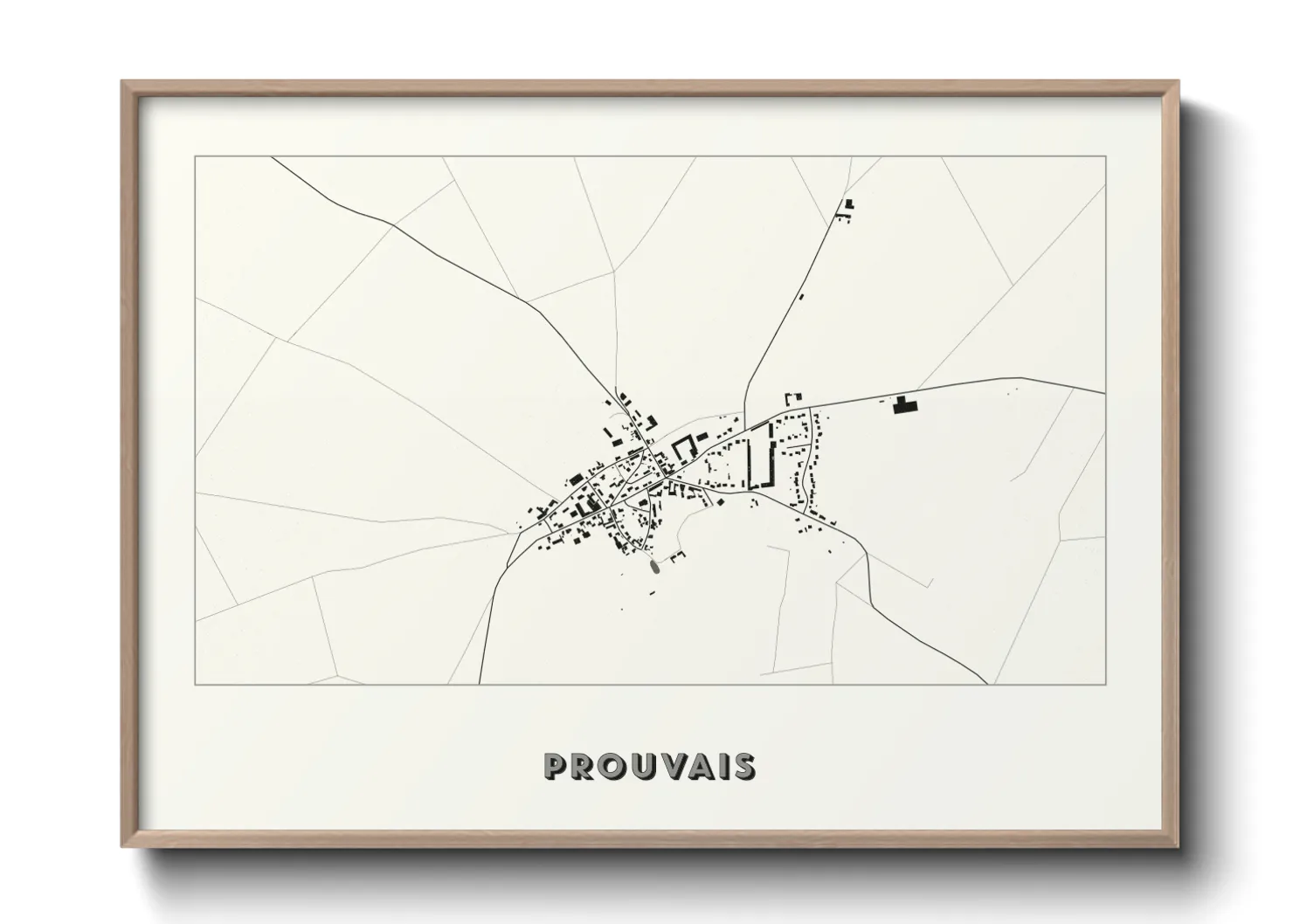 Une affiche de carte sur Prouvais
