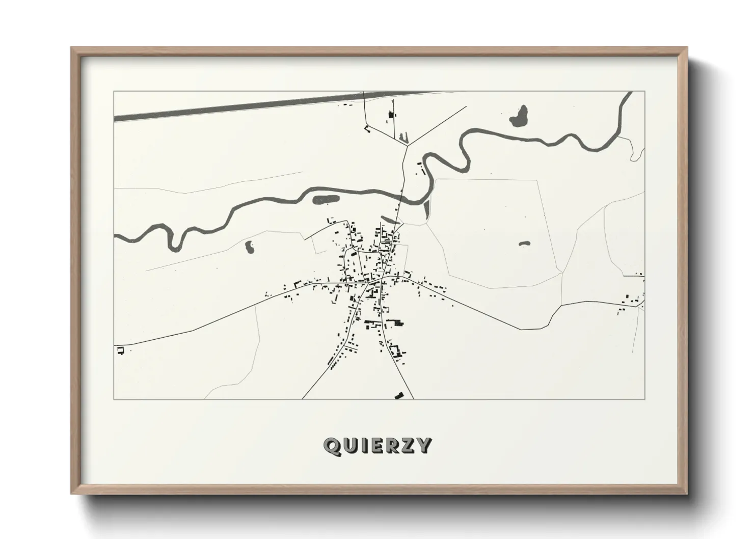 Une affiche de carte sur Quierzy