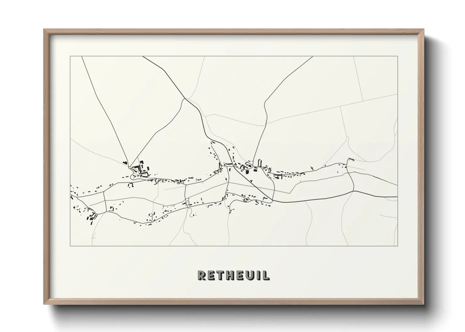 Une affiche de carte sur Retheuil