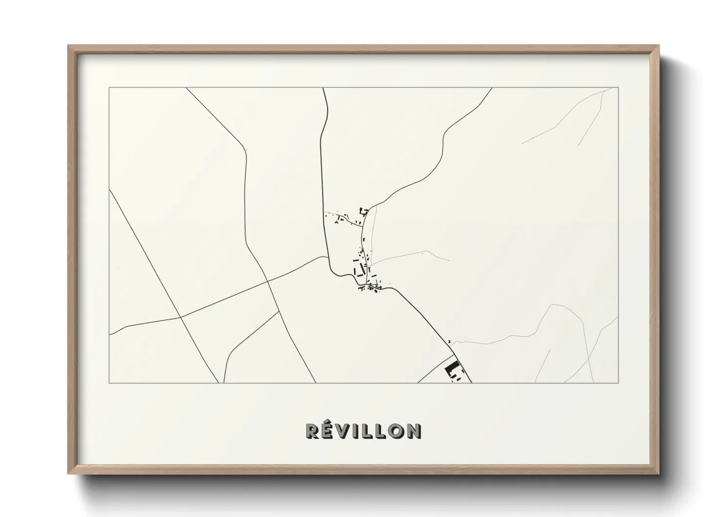 Une affiche de carte sur Révillon
