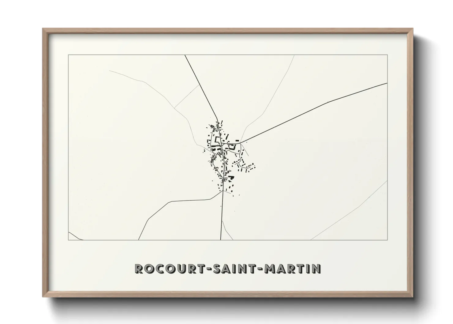 Une affiche de carte sur Rocourt-Saint-Martin
