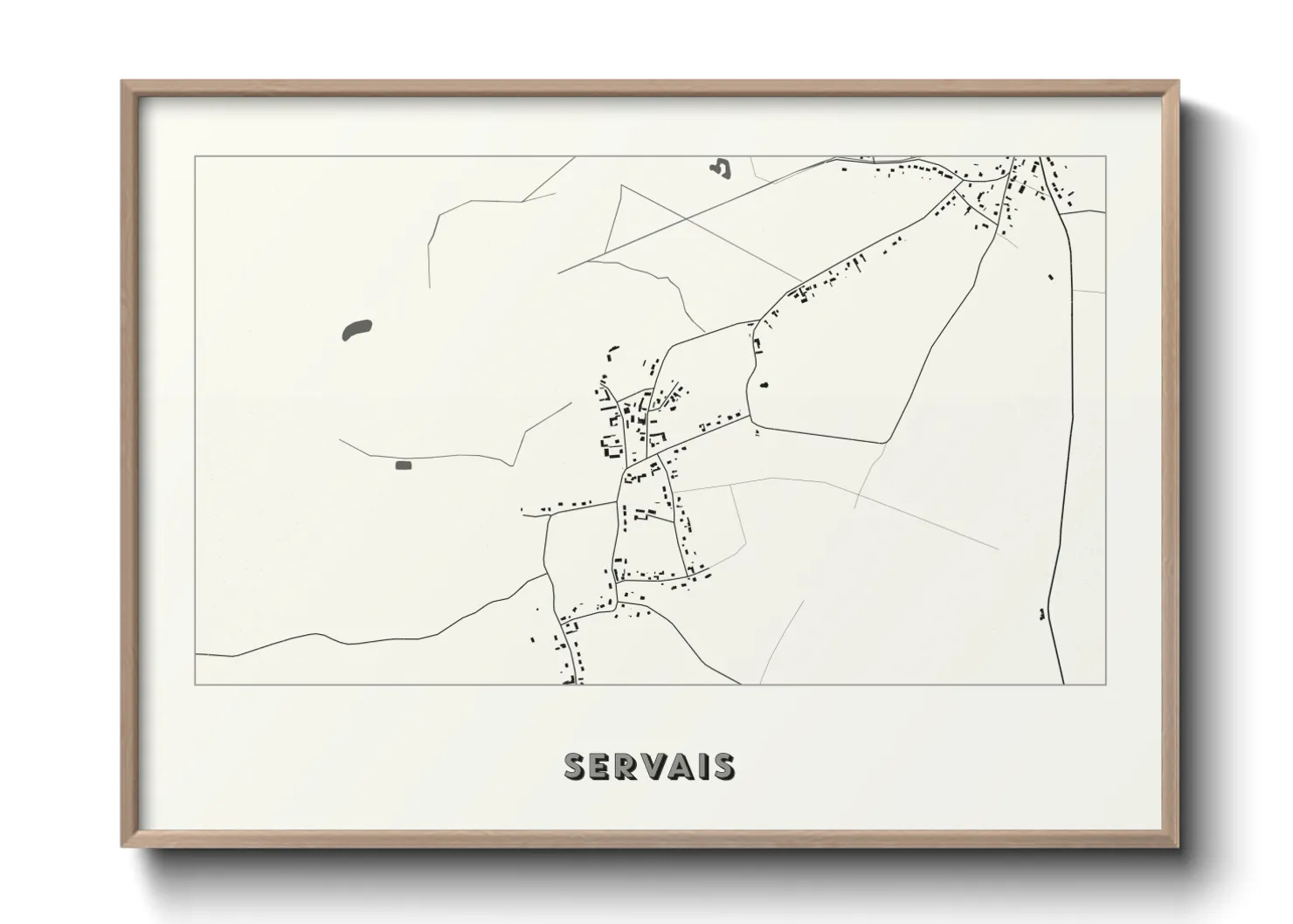 Une affiche de carte sur Servais