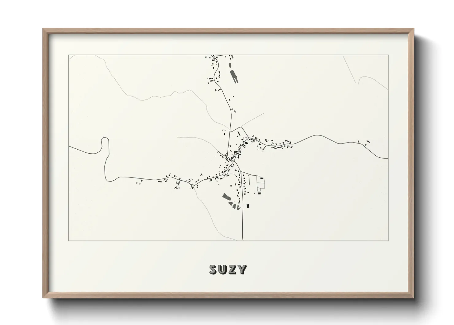Une affiche de carte sur Suzy