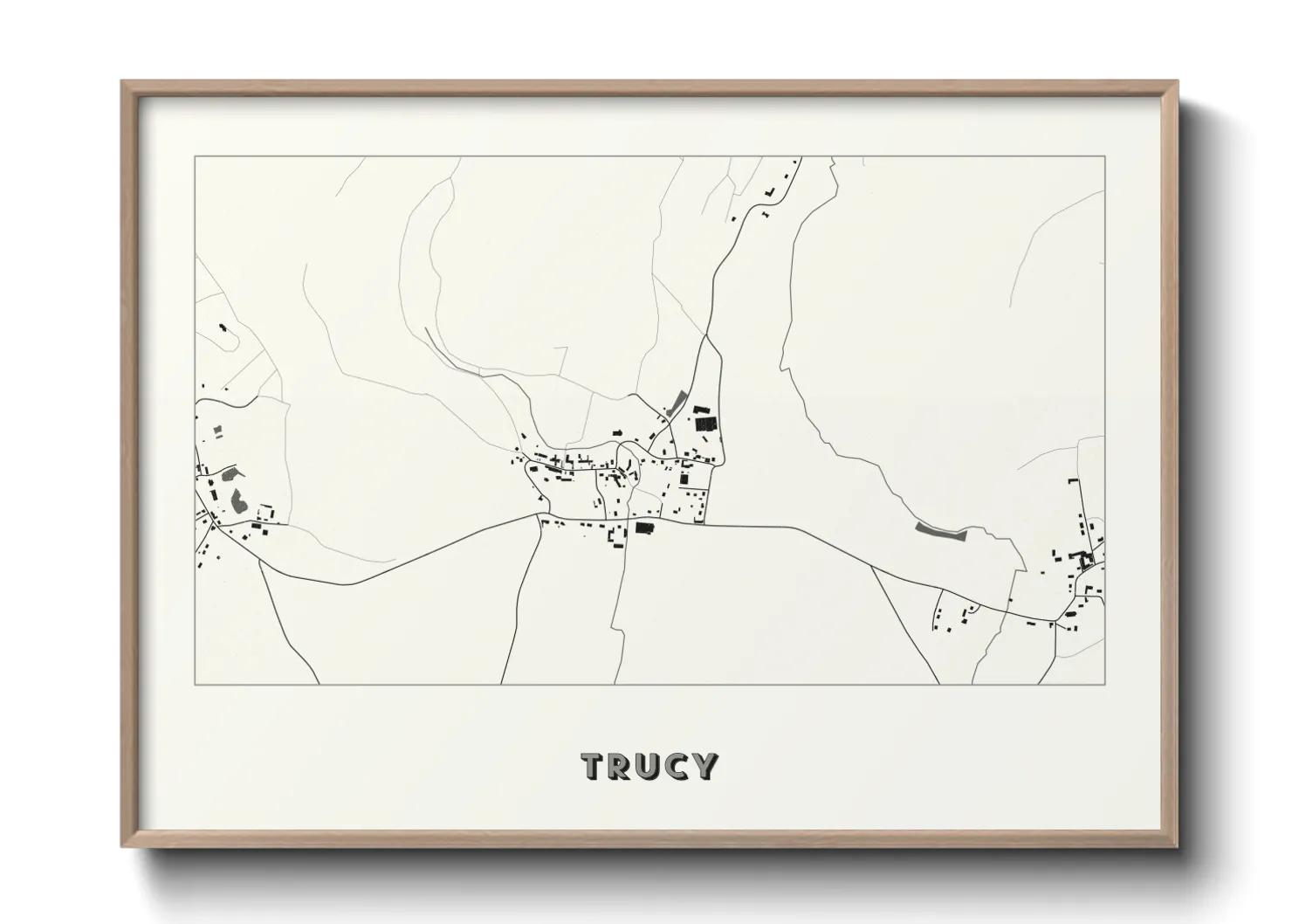 Une affiche de carte sur Trucy