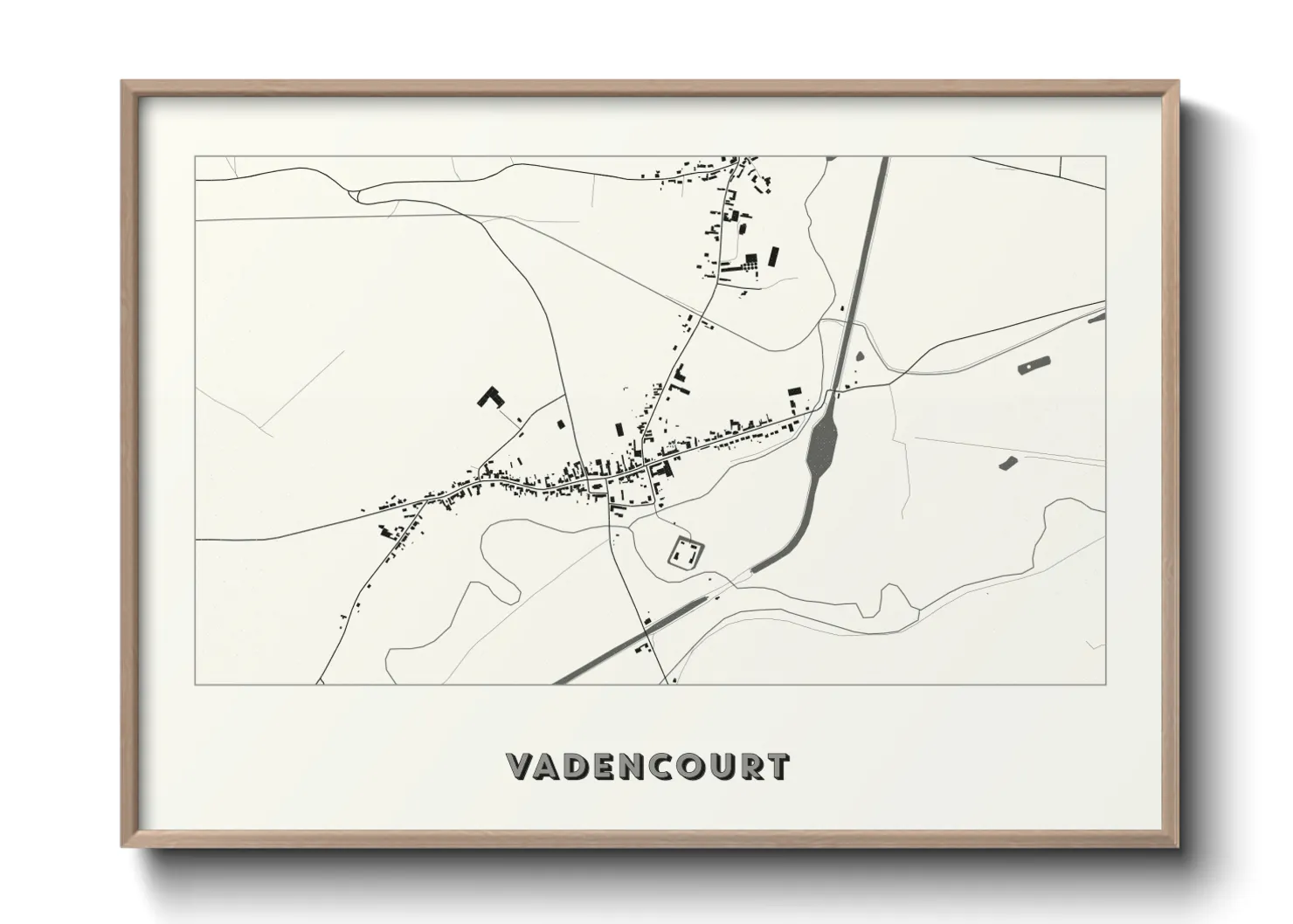 Une affiche de carte sur Vadencourt