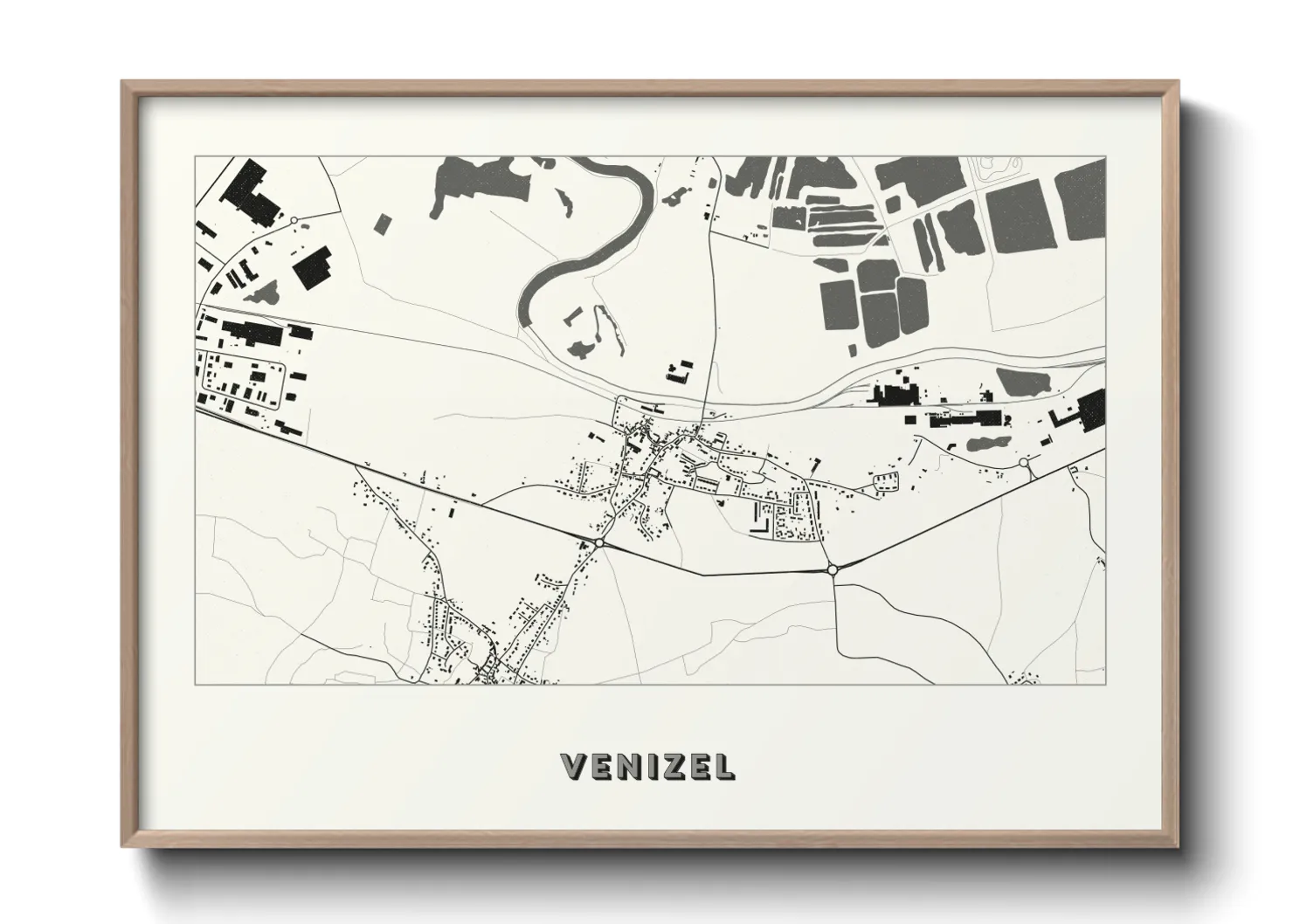 Une affiche de carte sur Venizel