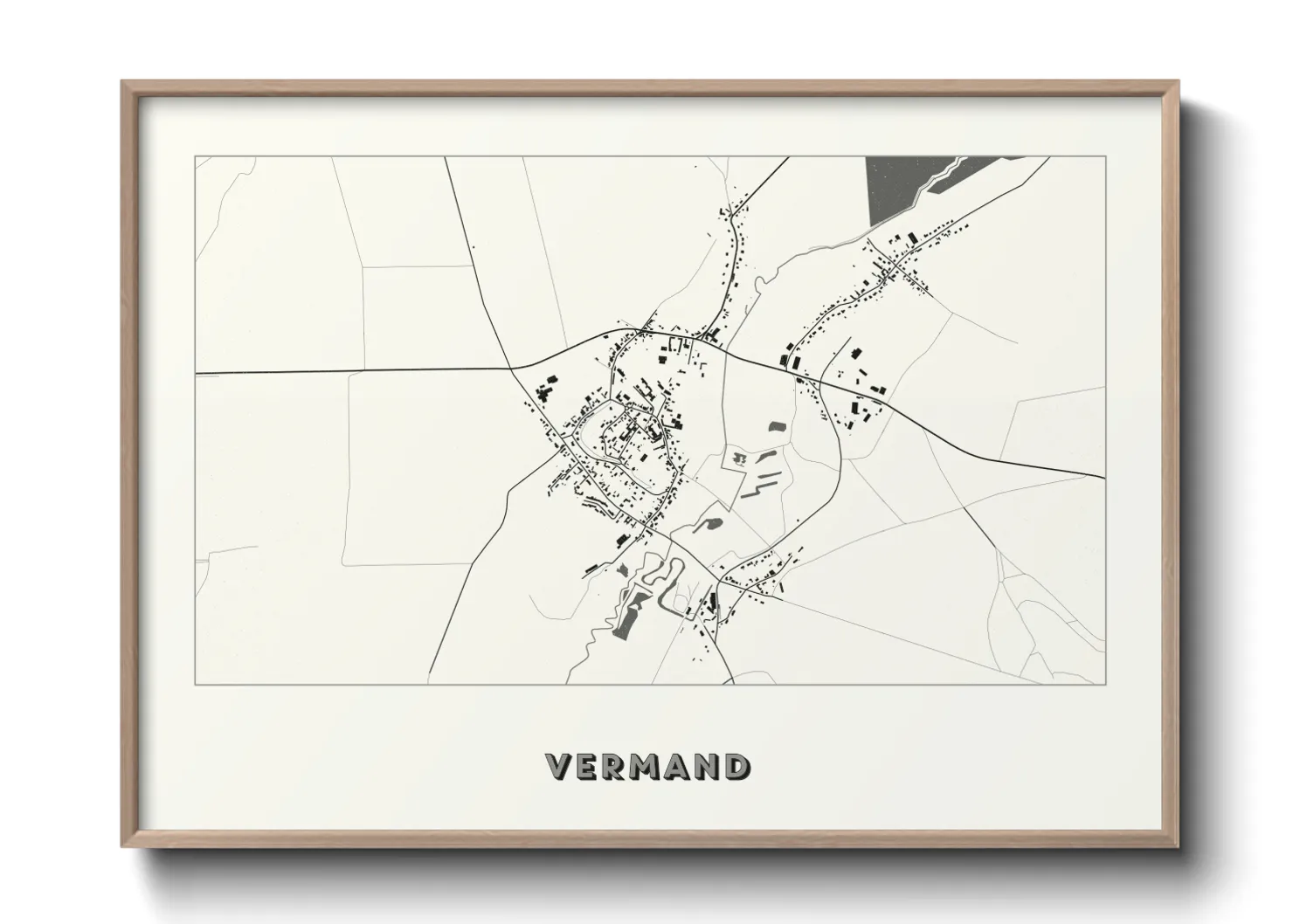 Une affiche de carte sur Vermand