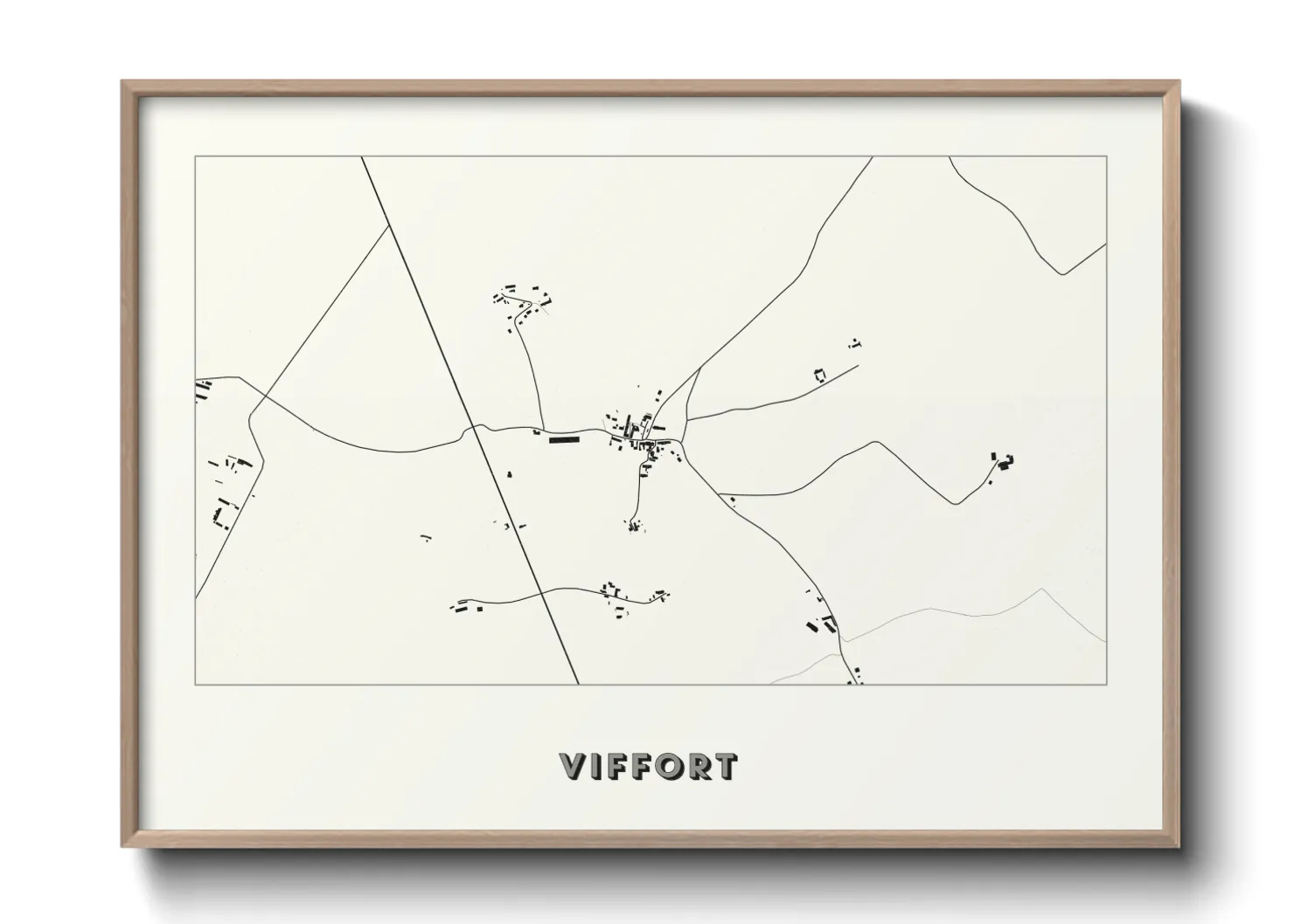 Une affiche de carte sur Viffort