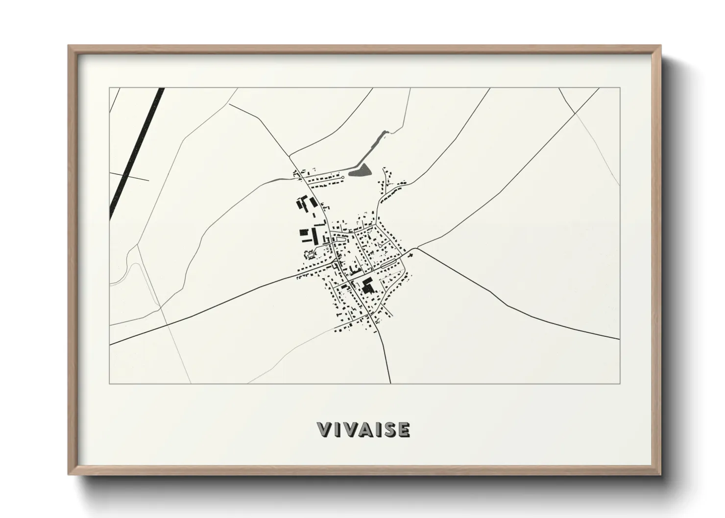 Une affiche de carte sur Vivaise