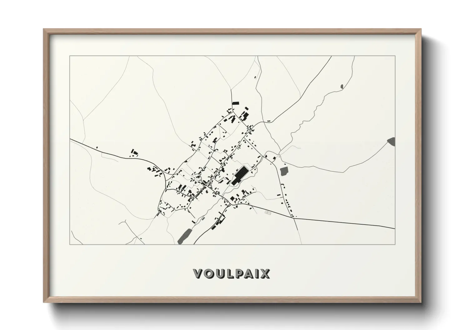 Une affiche de carte sur Voulpaix