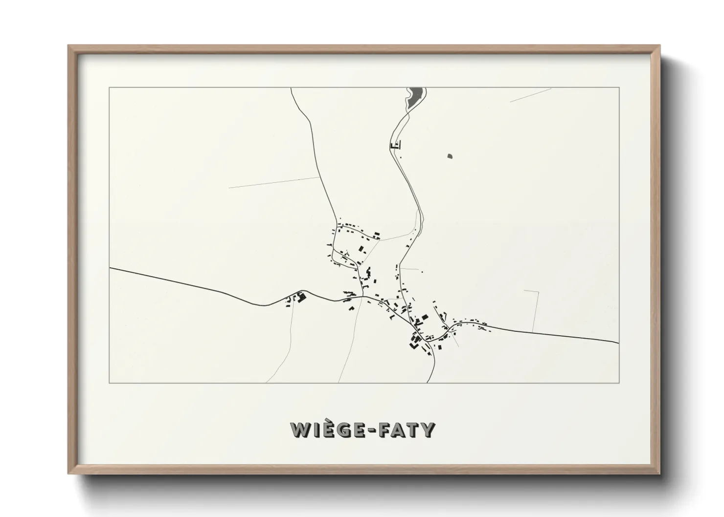 Une affiche de carte sur Wiège-Faty