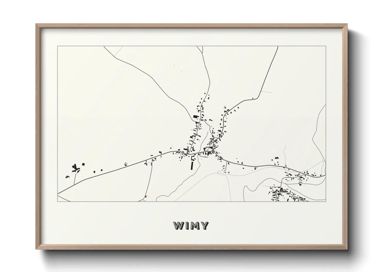 Une affiche de carte sur Wimy
