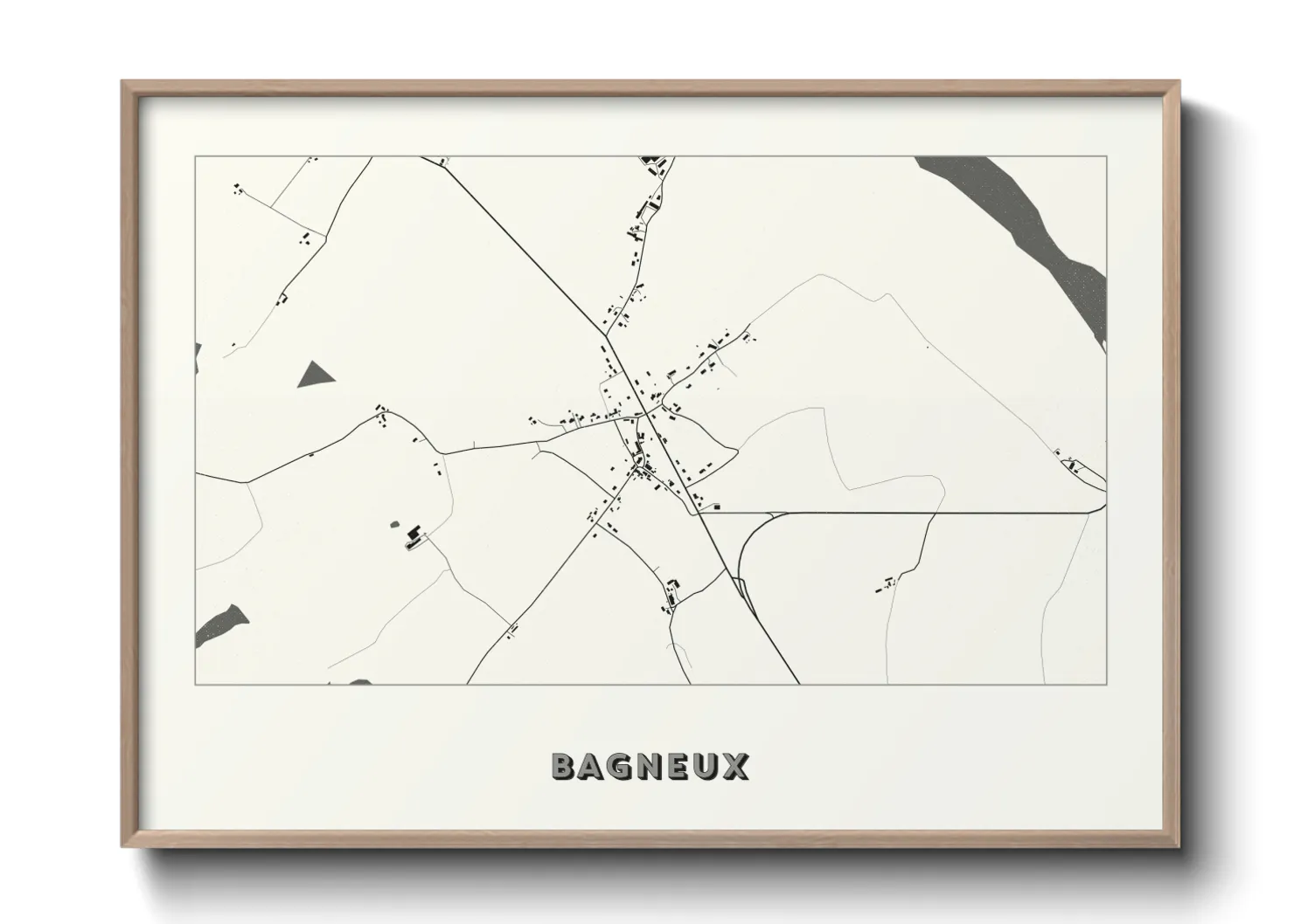 Une affiche de carte sur Bagneux