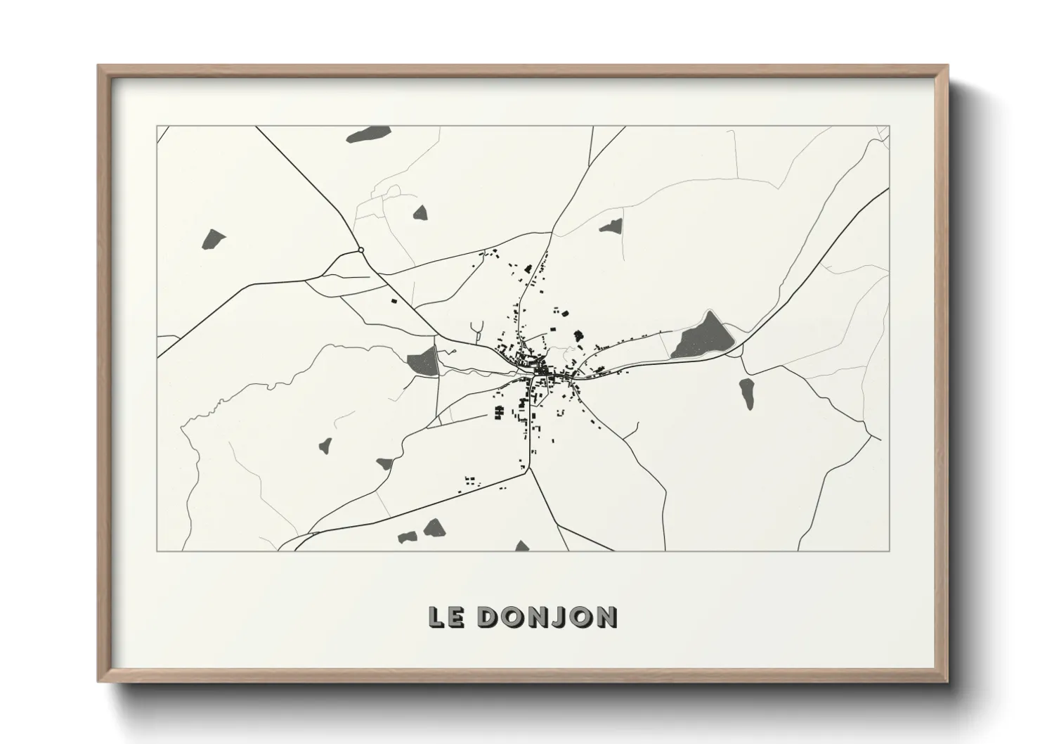 Une affiche de carte sur Le Donjon