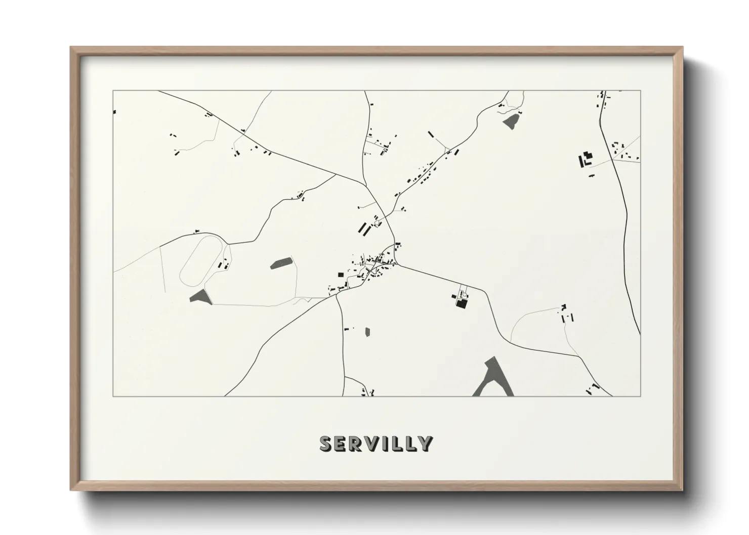 Une affiche de carte sur Servilly