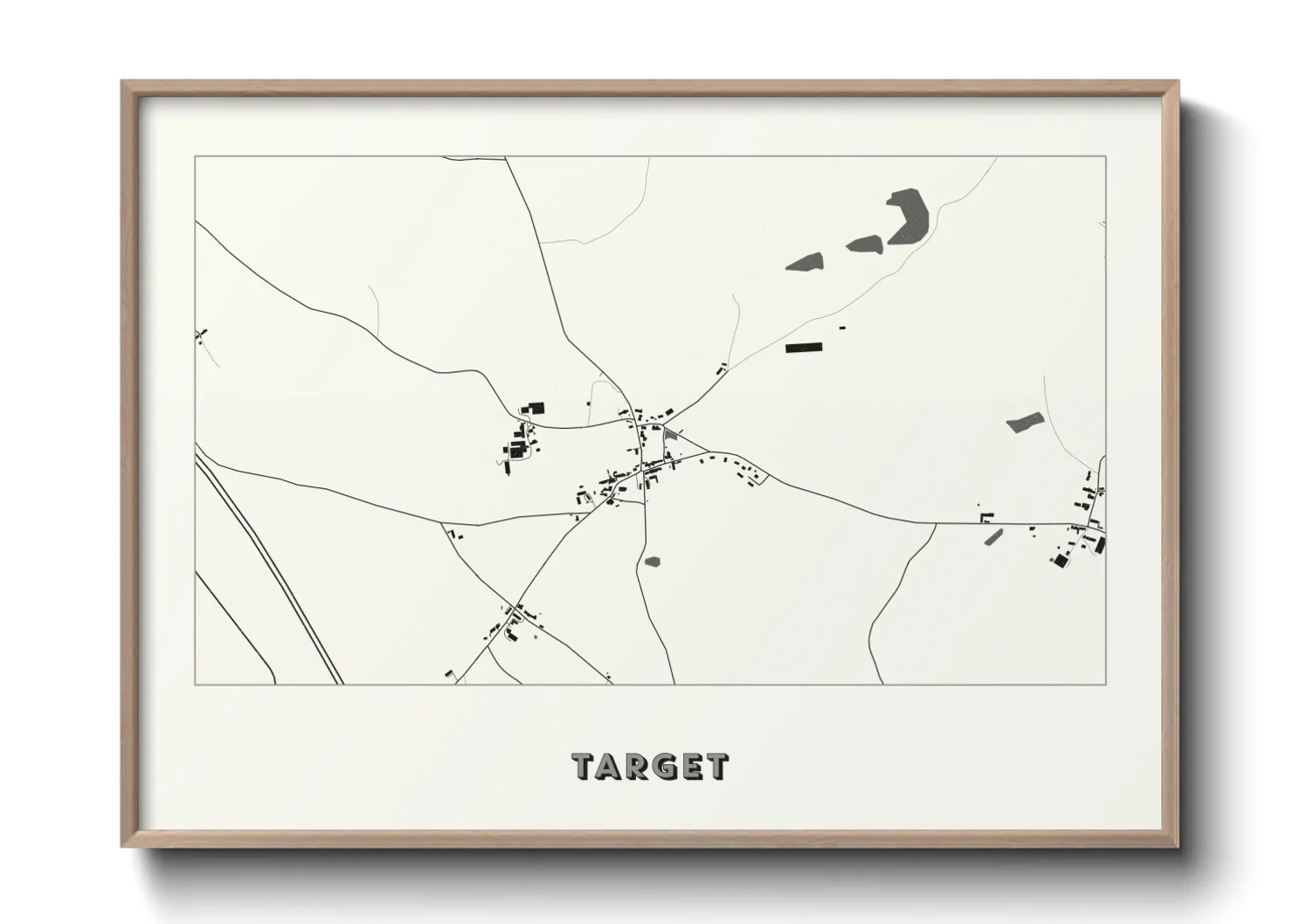 Une affiche de carte sur Target