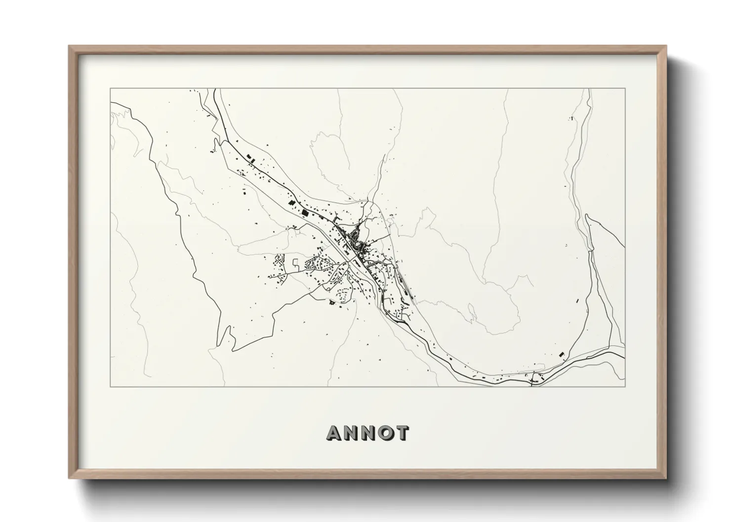Une affiche de carte sur Annot