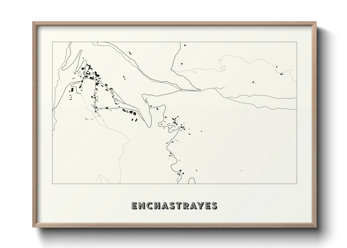 Une affiche de carte sur Enchastrayes