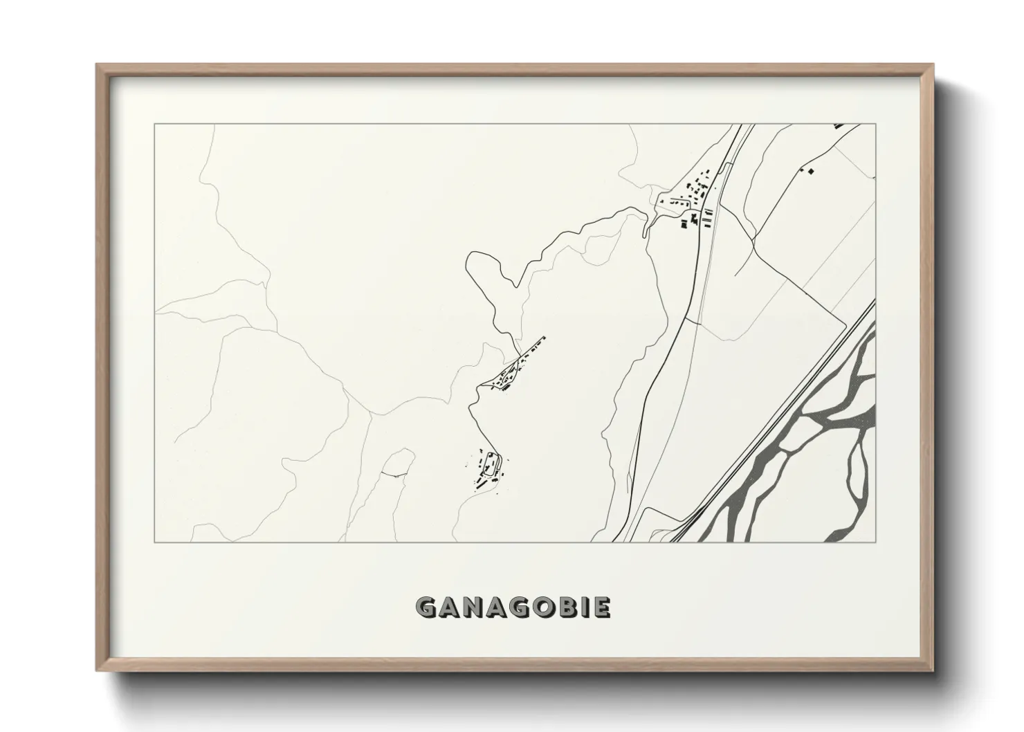 Une affiche de carte sur Ganagobie