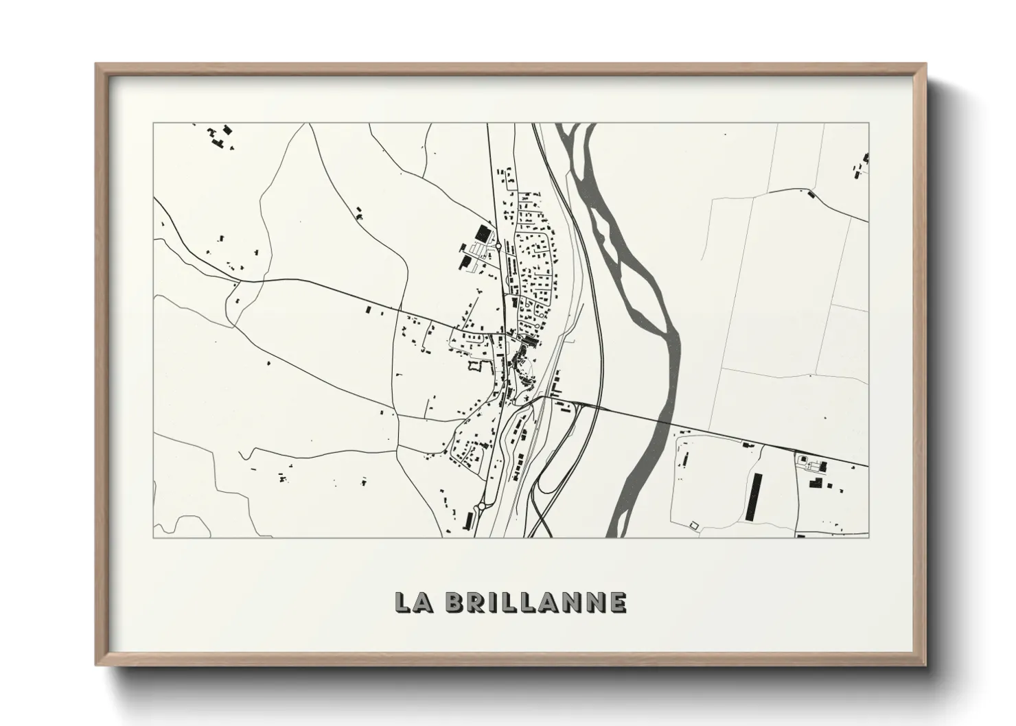 Une affiche de carte sur La Brillanne