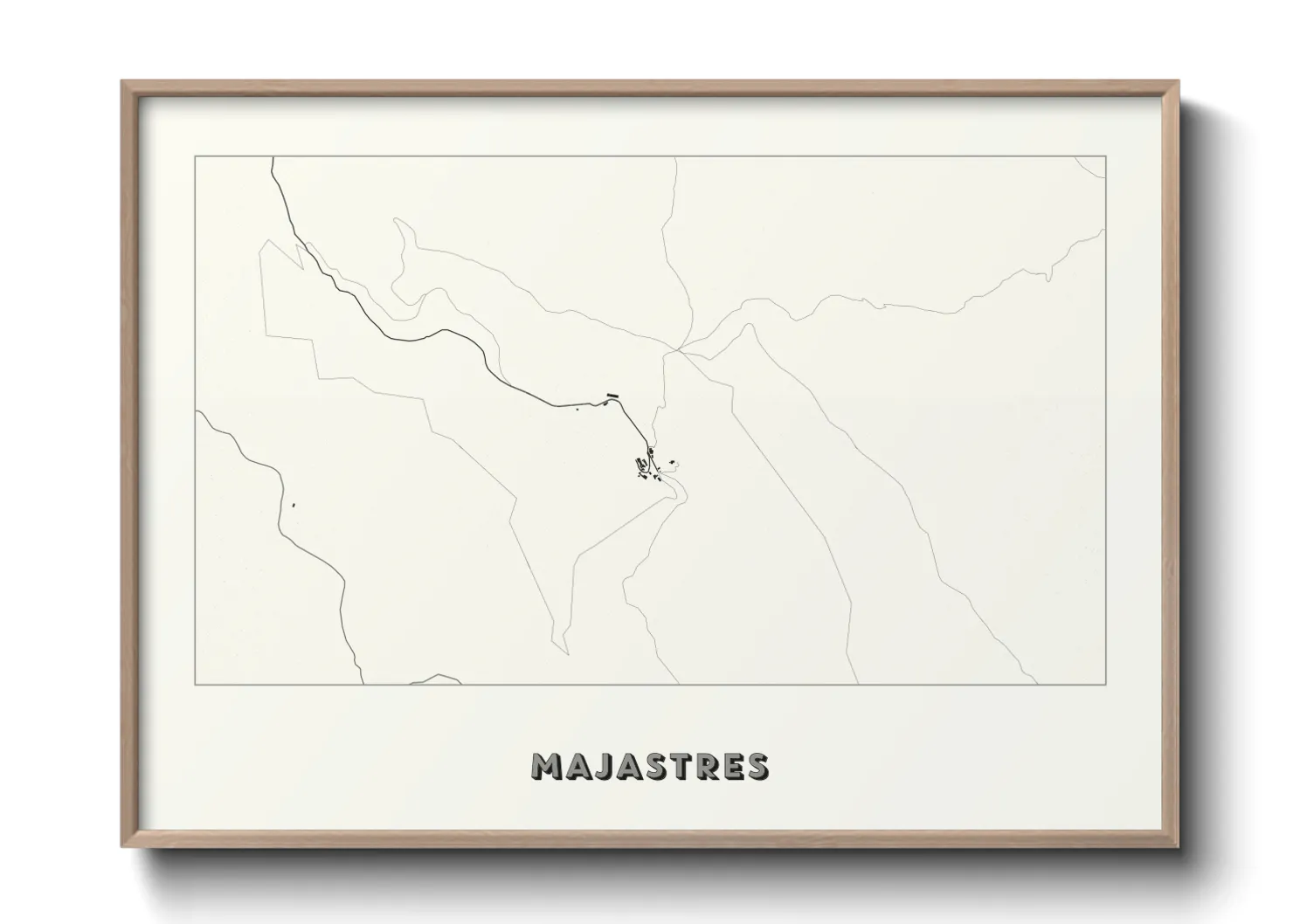 Une affiche de carte sur Majastres