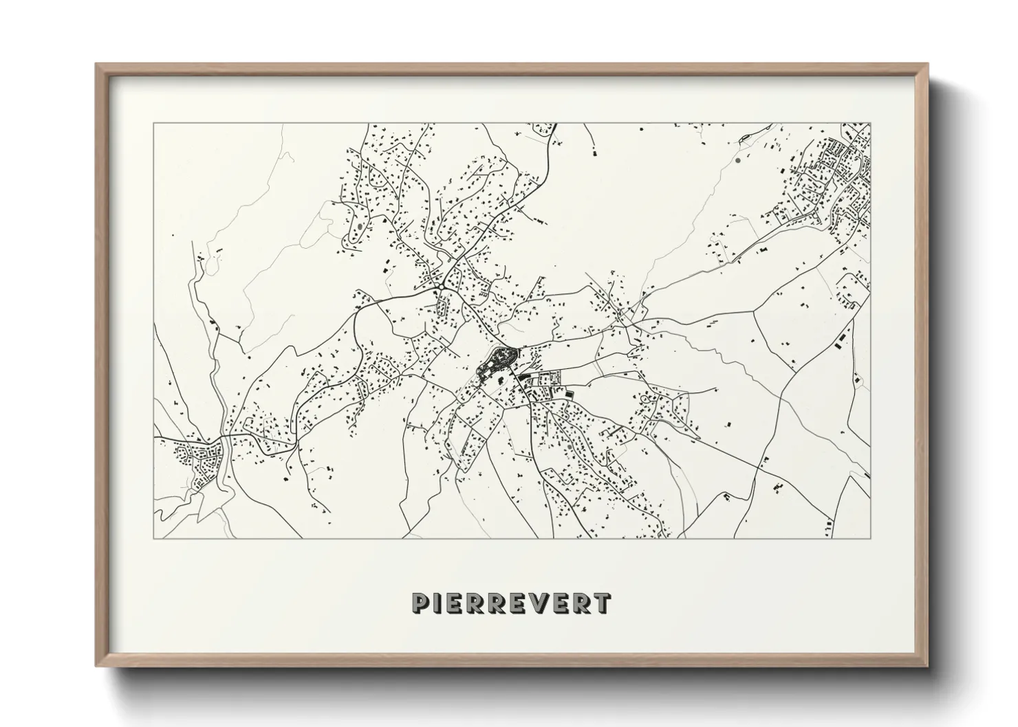 Une affiche de carte sur Pierrevert