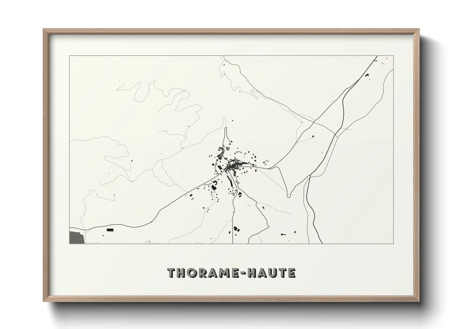 Une affiche de carte sur Thorame-Haute