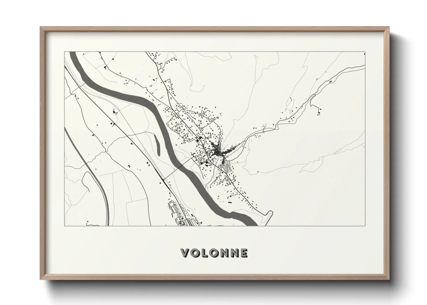Une affiche de carte sur Volonne