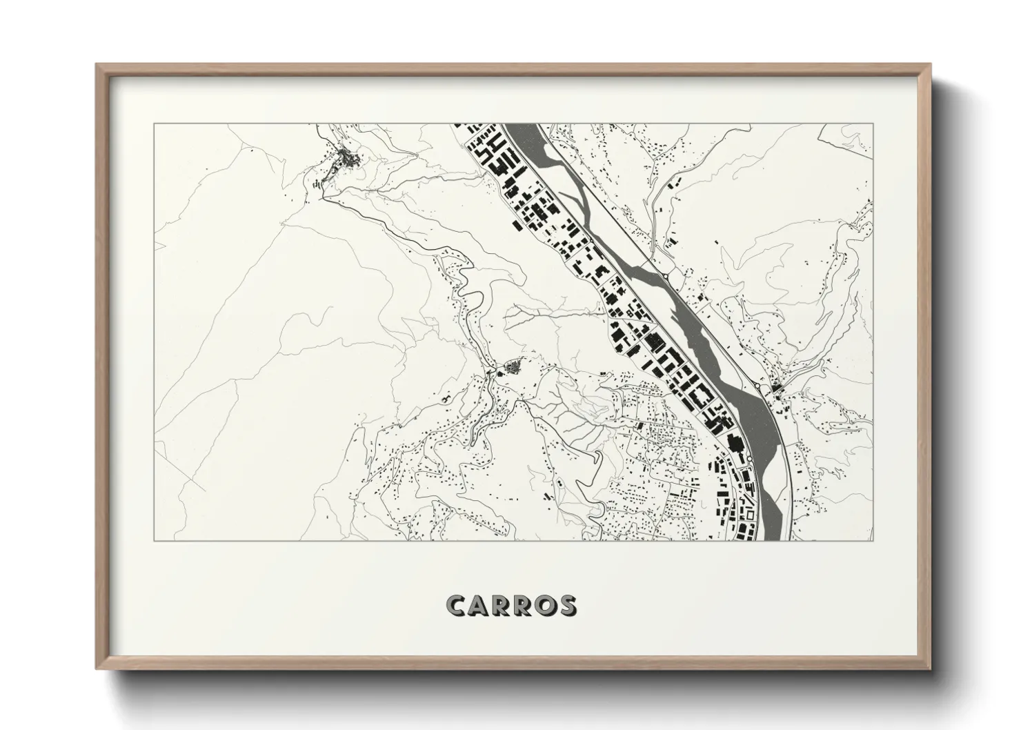 Une affiche de carte sur Carros