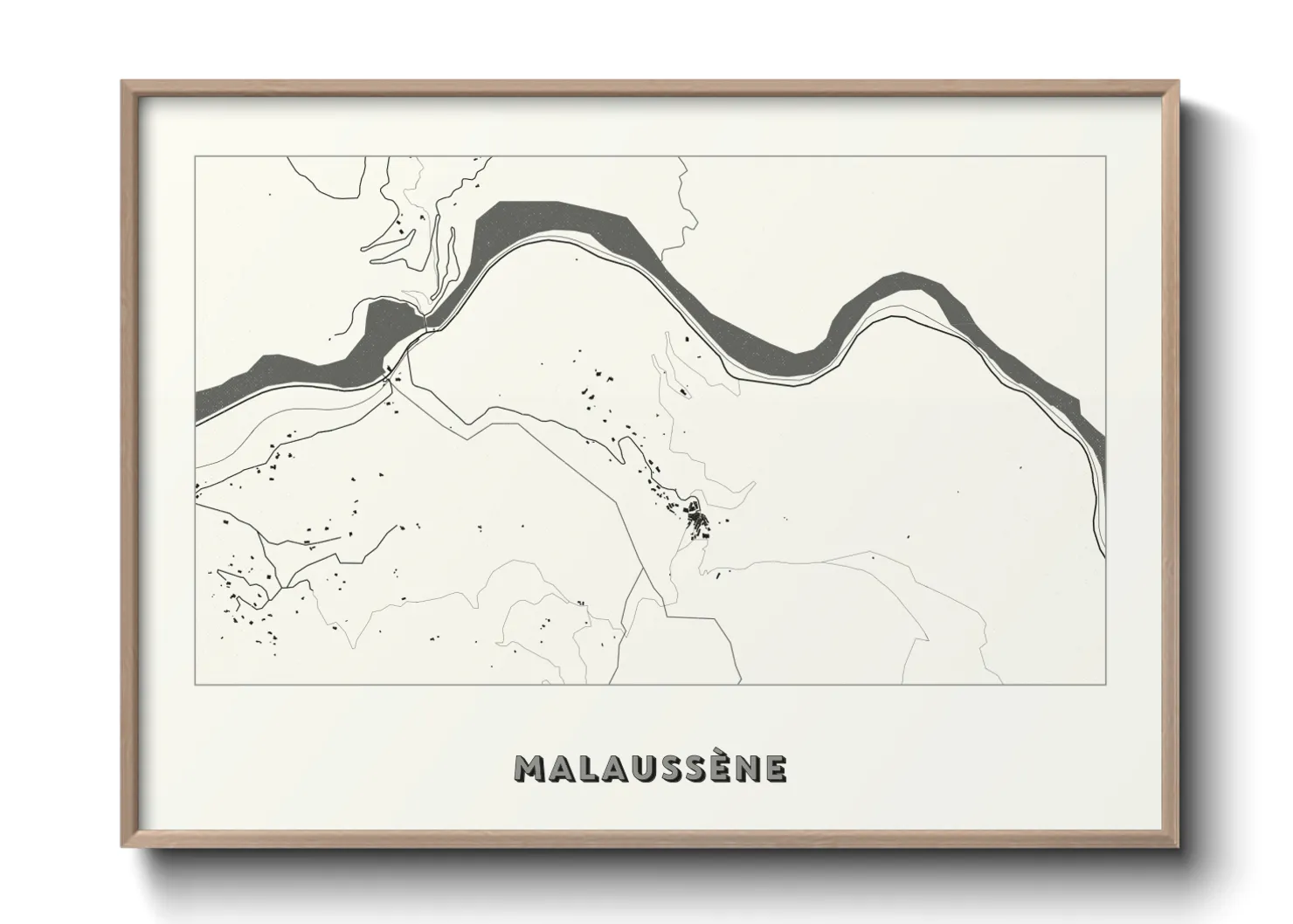 Une affiche de carte sur Malaussène