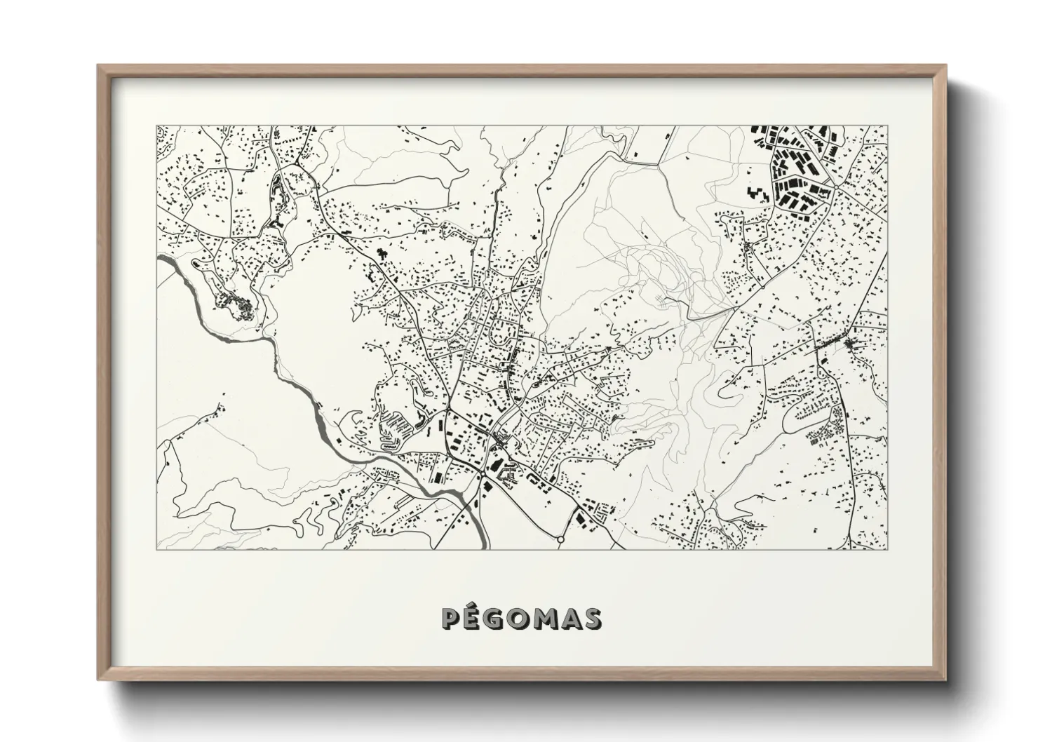 Une affiche de carte sur Pégomas
