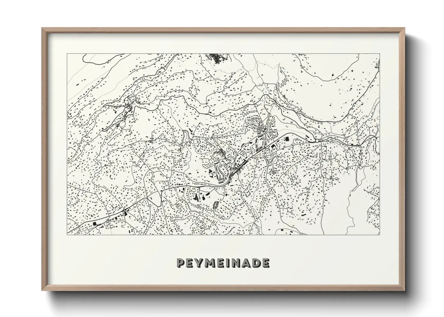 Une affiche de carte sur Peymeinade