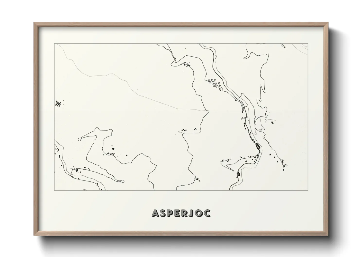 Une affiche de carte sur Asperjoc