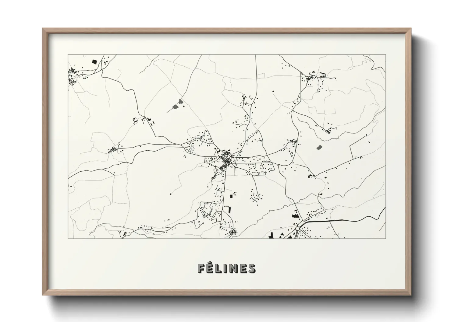 Une affiche de carte sur Félines