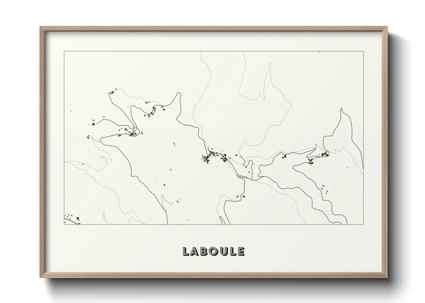 Une affiche de carte sur Laboule