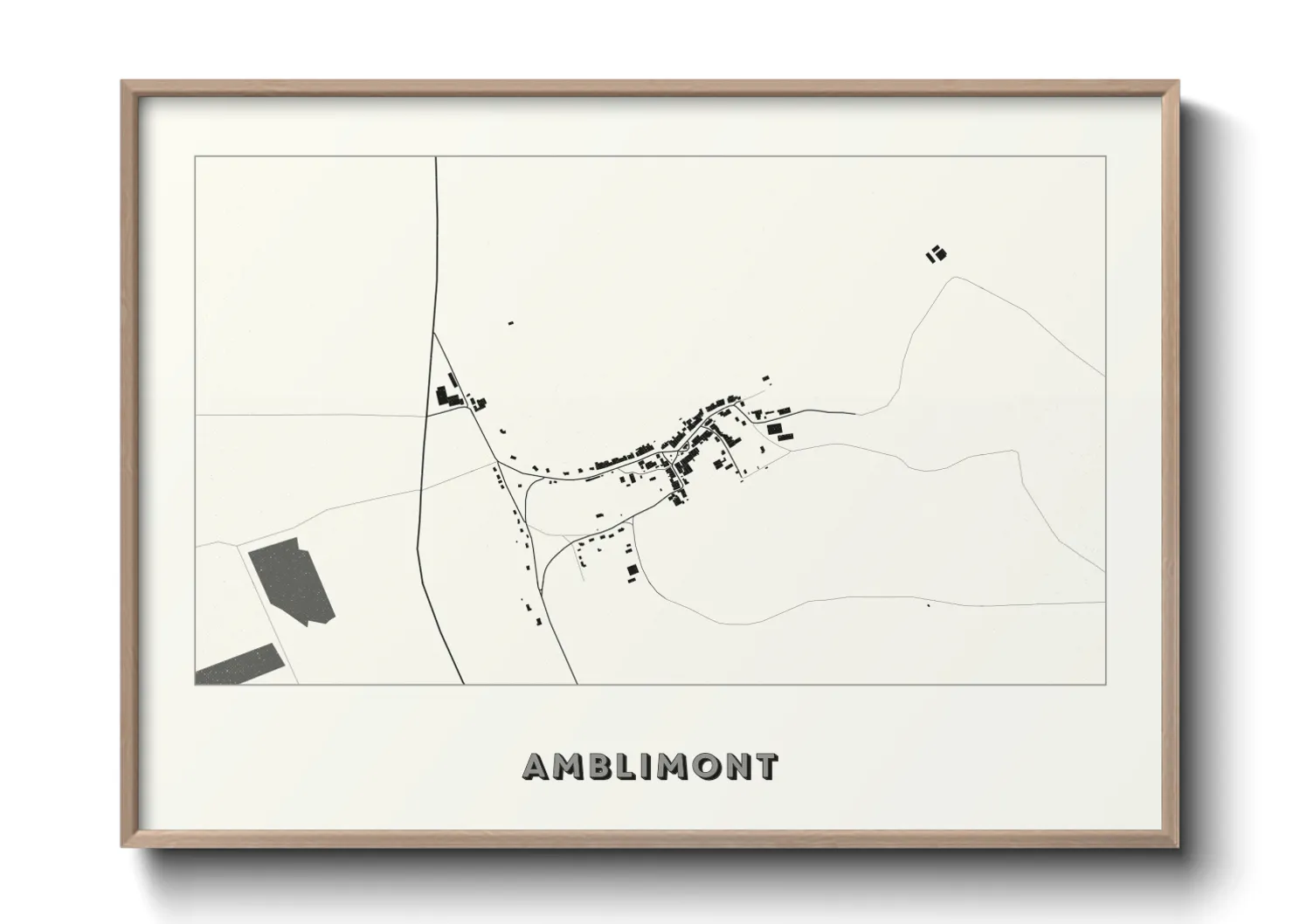 Une affiche de carte sur Amblimont