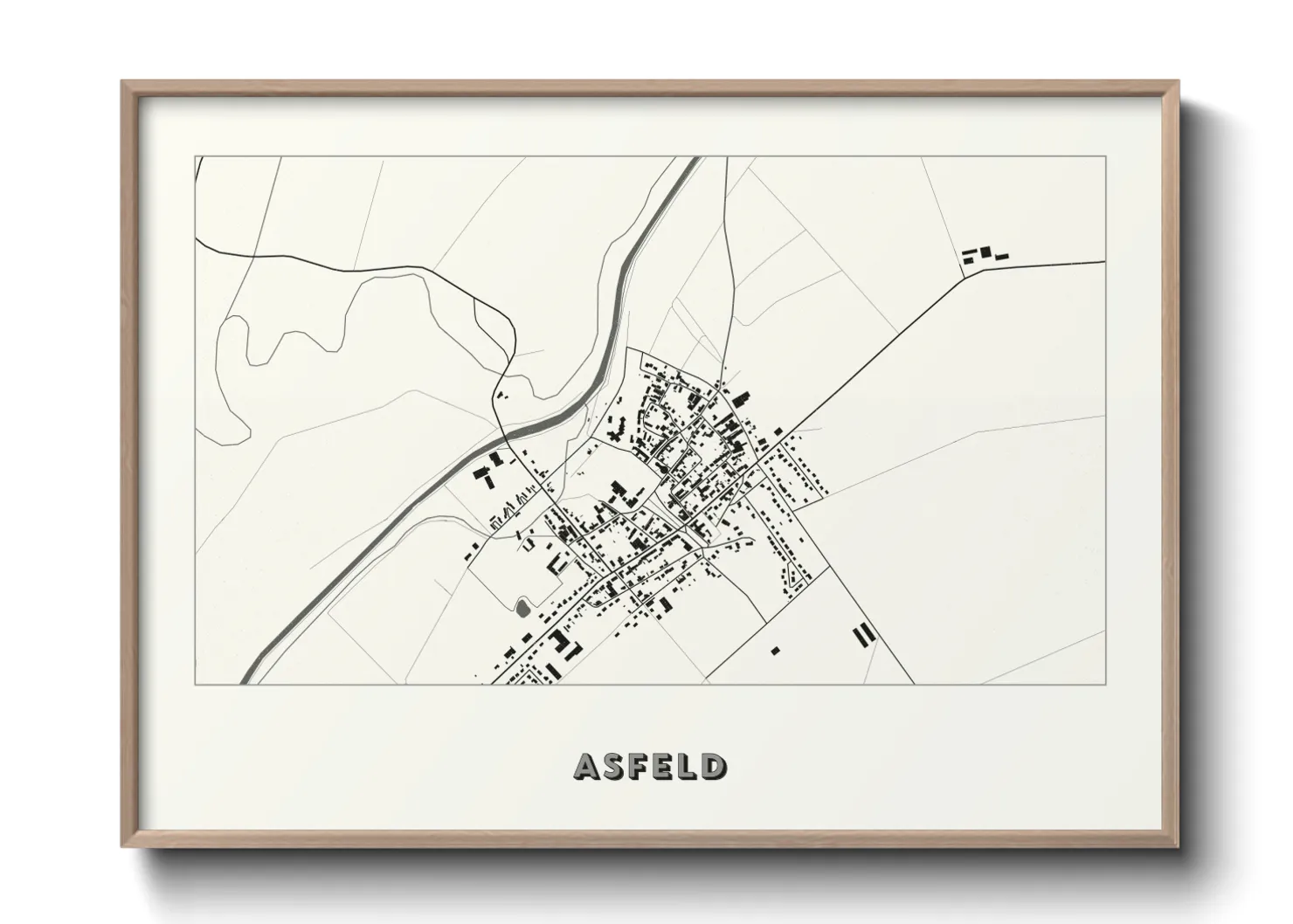 Une affiche de carte sur Asfeld
