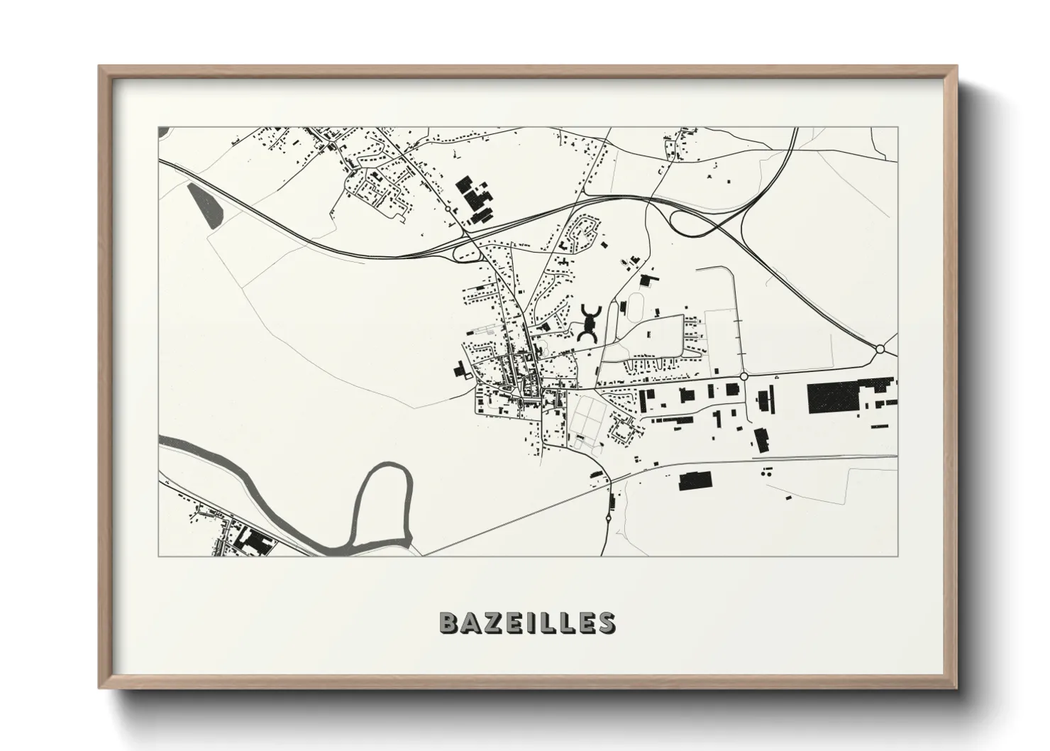 Une affiche de carte sur Bazeilles